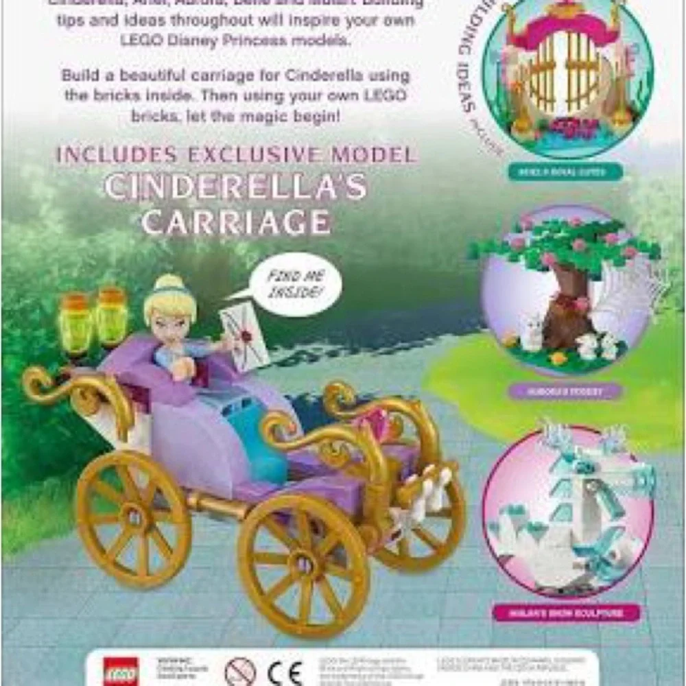 Lego Disney Princess Build Your Own Adventure Book with Cinderella & Carriage